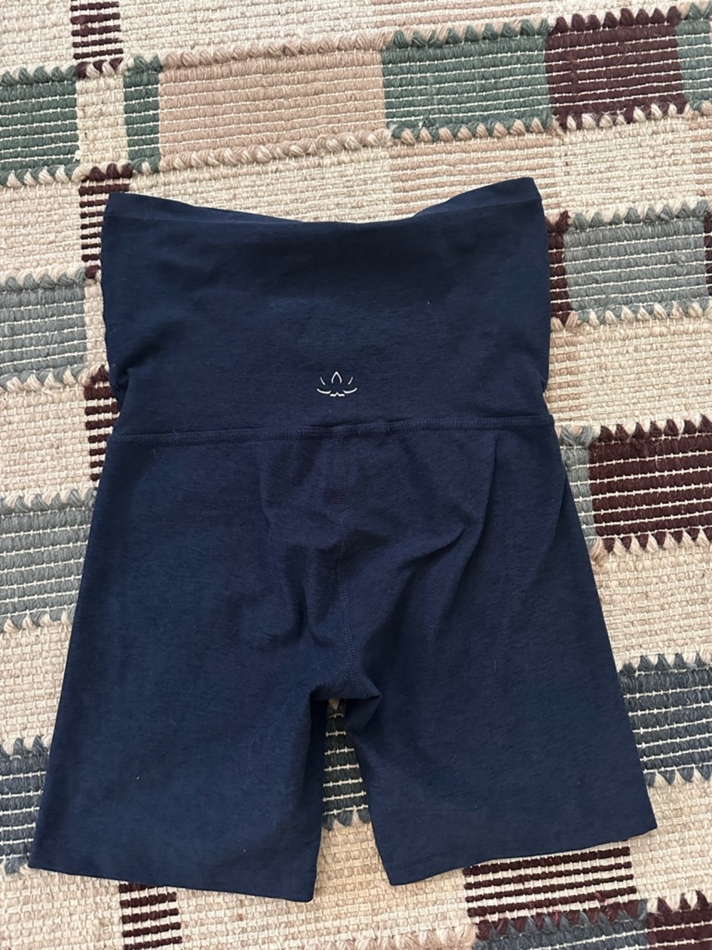 Beyond Yoga High-Rise Navy Bike Shorts